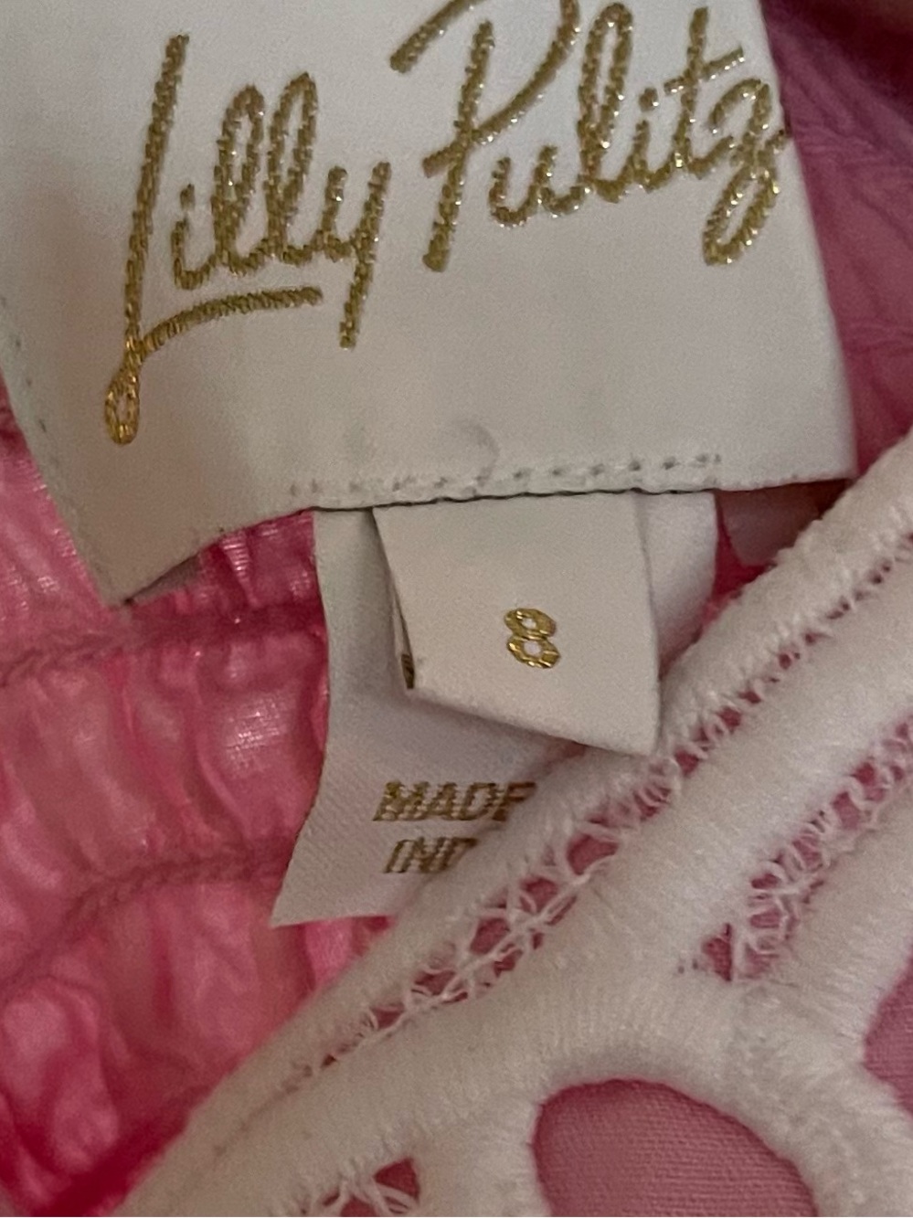 Lilly Pulitzer Zana cotton midi dress smocked back EUC size 8 - Picture 2 of 2